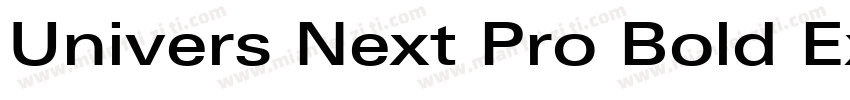 Univers Next Pro Bold Extended字体转换